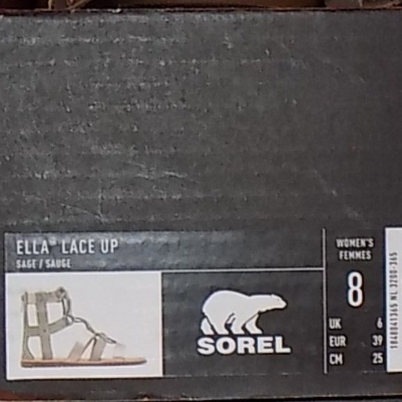 Sorel Ella lace up Sage leather EU39 US8 - Picture 13 of 13